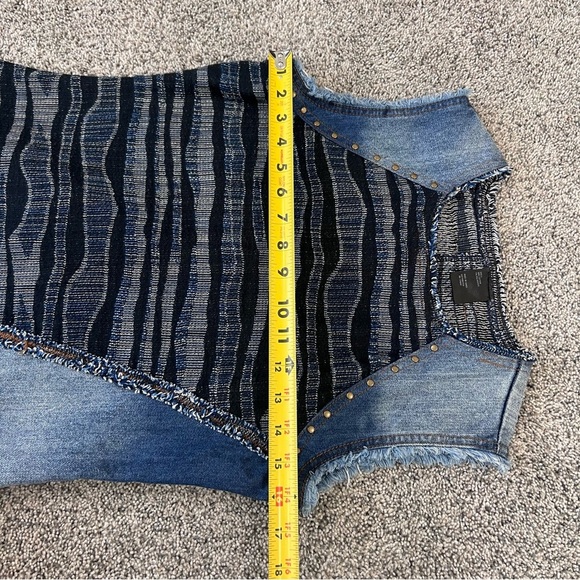 Desigual Vest Cherise Denim Medium Wash Mini Dress Side Zip Women’s EUR 38 US 8 - Picture 8 of 12